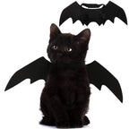 WILLED Adjustable Pet Costume Collar - Bat-Themed Dress Up Accessories for Cats & Dogs, Halloween Party Decoration