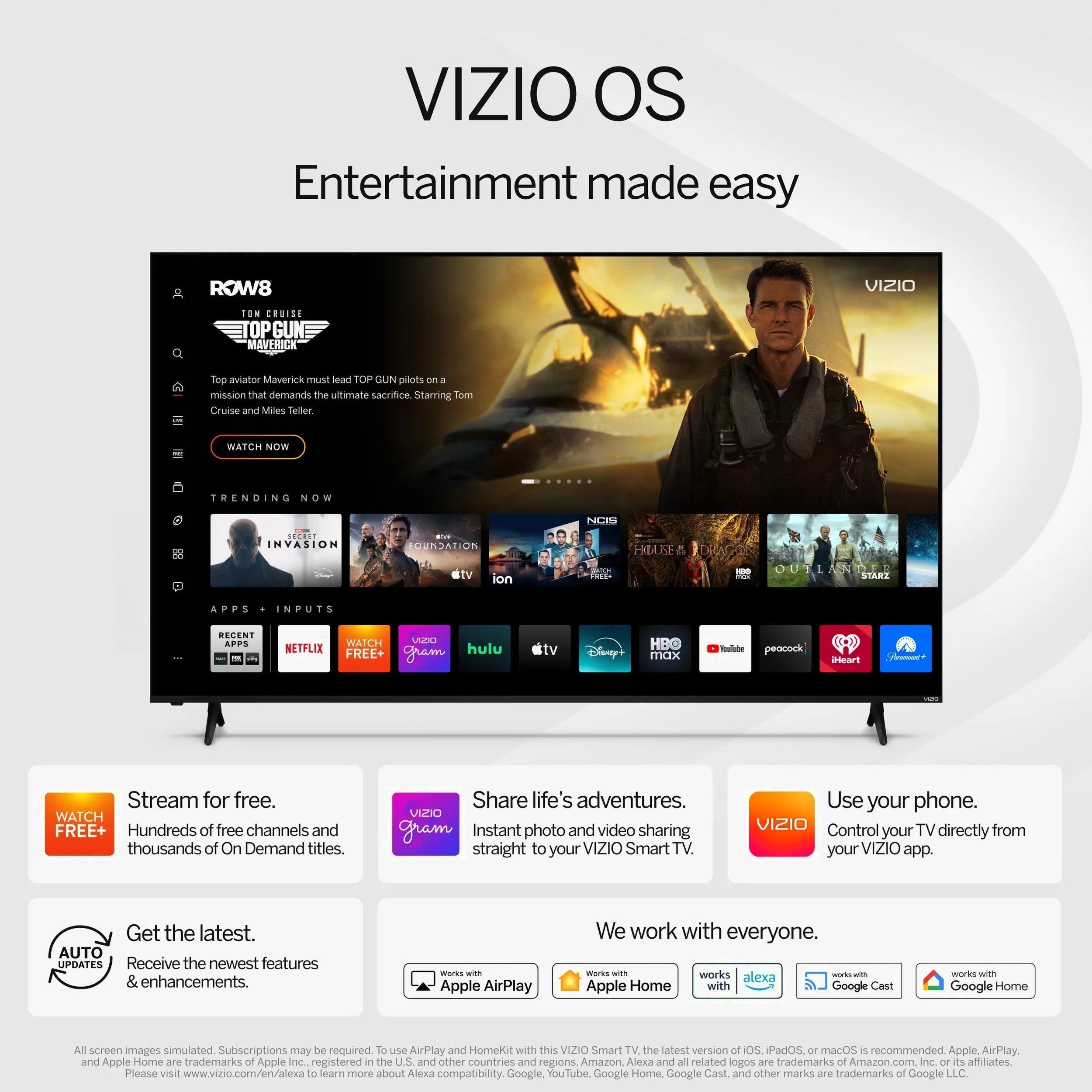 VIZIO 50 Inch Class 4K UHD LED HDR Smart TV - V4K50M-08