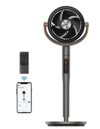 Dreo Pedestal Fan With Remote, Wi-Fi And Voice Control, 6 Modes, 8 Speeds, 12H Timer - PolyFan 513S