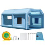 SKYSHALO Portable Spray Shelter, 21x13.5x9.8 ft With 1100W Blower And Filtration System