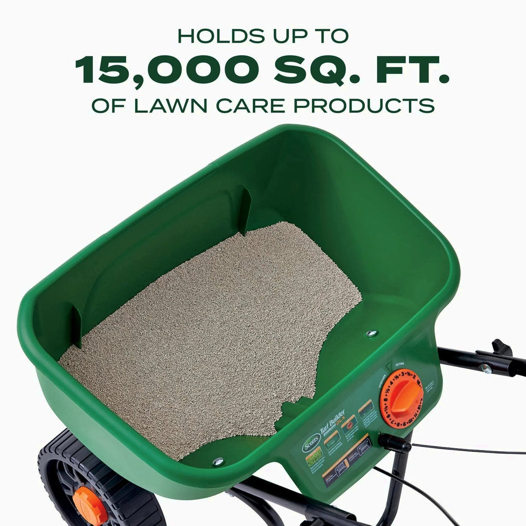 Scotts Turf Builder EdgeGuard DLX Broadcast Spreader - 15,000 Sq. Ft.