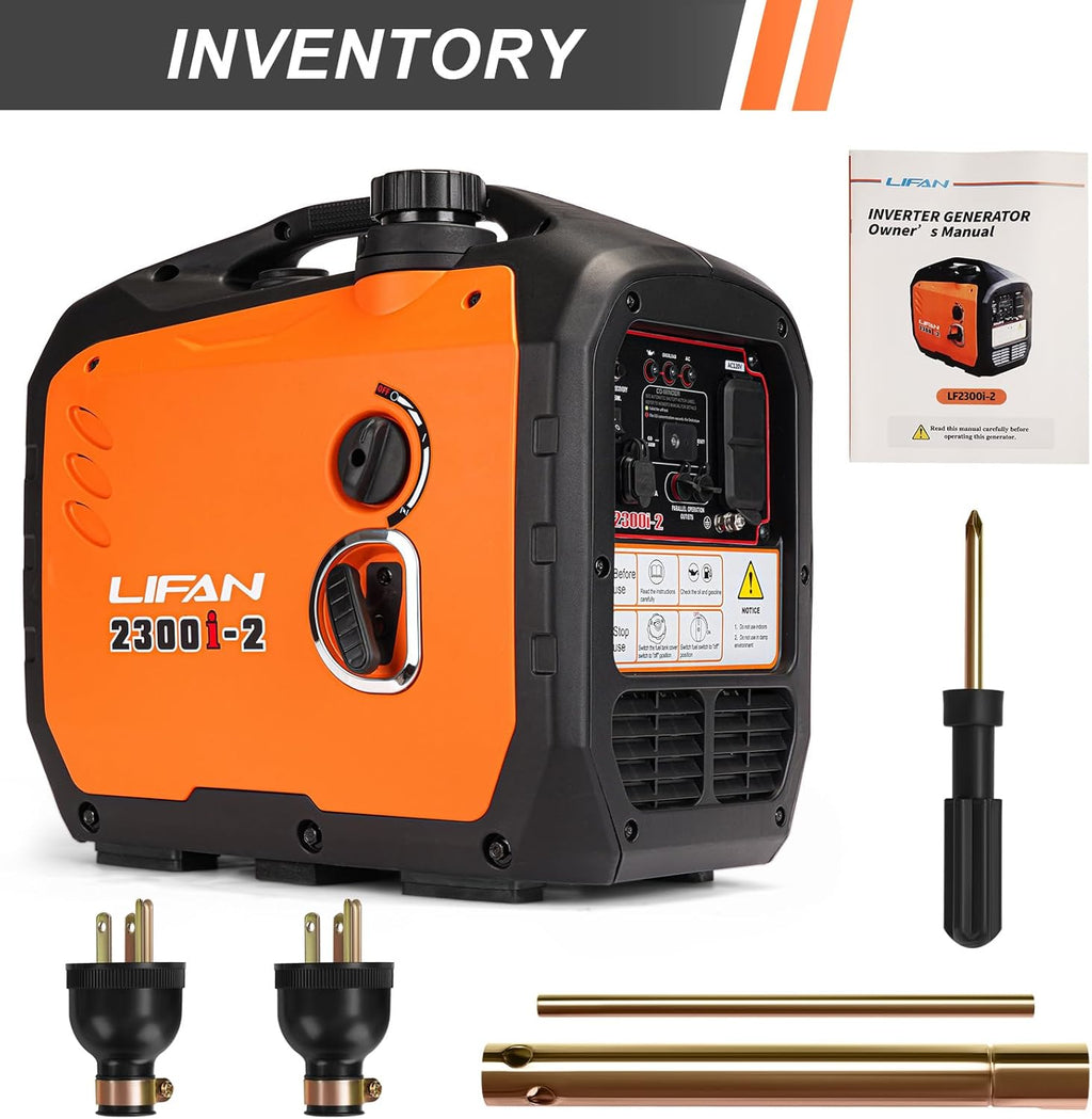 LIFAN Gasoline Inverter Generator 2300W - Portable Parallel Capable