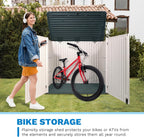Resin Outdoor Storage Box, 47 Cu Ft, Lockable, Waterproof