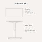 FLEXISPOT Electric Standing Desk With Whole-Piece Desktop - EN1