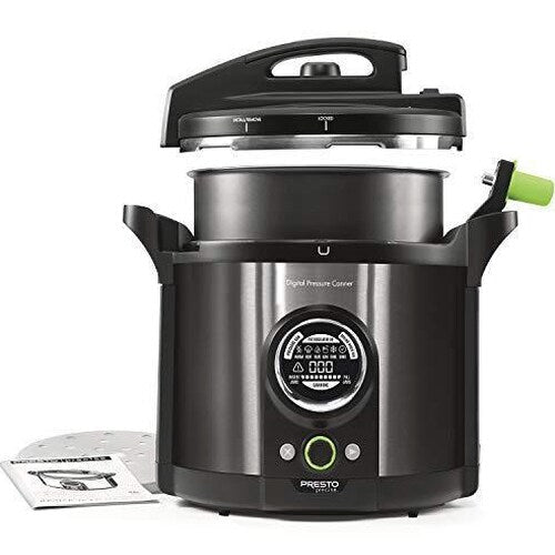Presto 12 Qt Digital Pressure Canner, Black Stainless - 02144