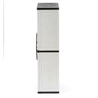 Gray Plastic Garage Storage Cabinet 35 in W x 71 in H x 18 in D, 4 Adjustable Shelves - 2025 Model