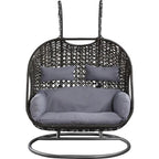 Patio Wicker Hanging Basket Chair With Stand - 600lbs