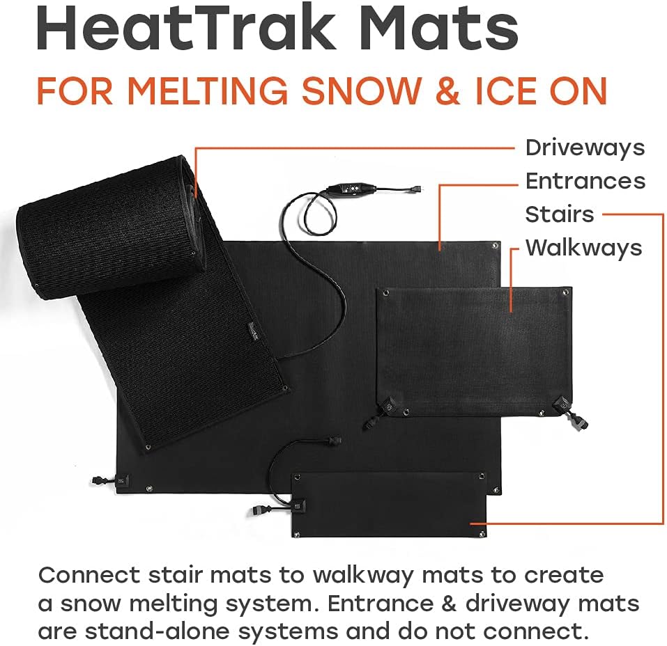 HeatTrak Heated Outdoor Snow Melting Mat - 20 x 60 in