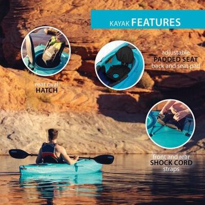 Lifetime Guster 100 Sit-In Kayak 2-Pack - 91007
