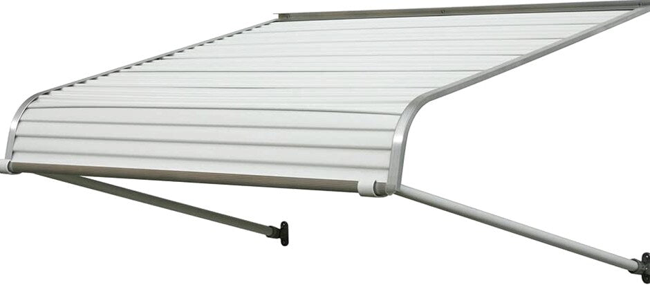 NuImage Awnings Aluminum Door Canopy 60 Inches Wide White - 60425