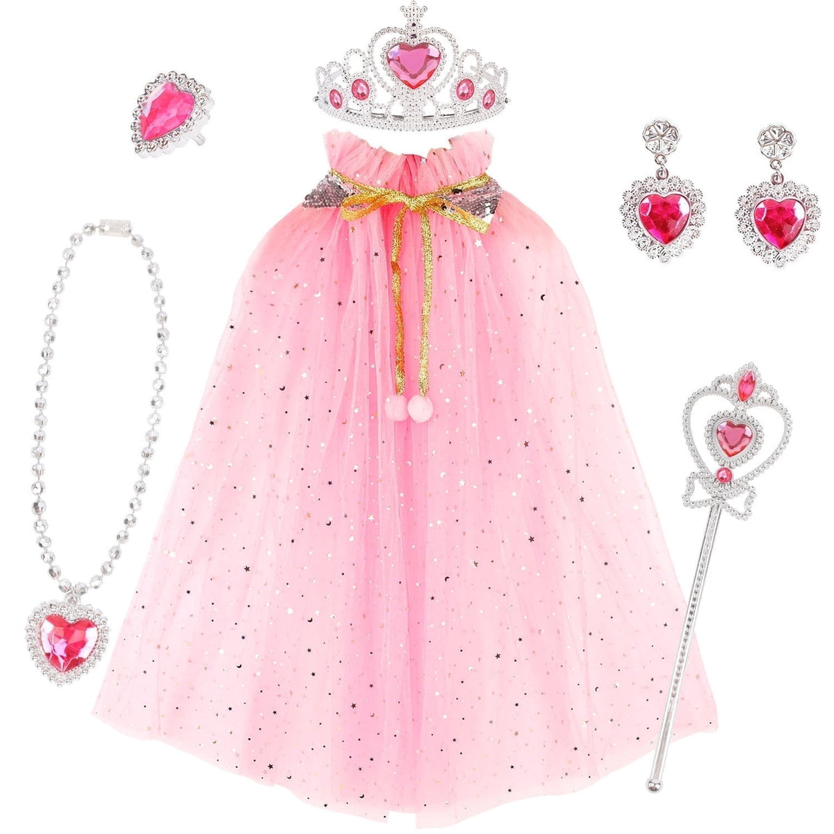 Unicorn Costume for Girls, Tutu Skirt Wings Unicorn Headband Princess Outfit for Birthday Halloween Christmas Cosplay Dress Up