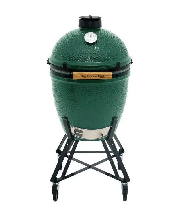 Big Green Egg Classic Ceramic Kamado Grill & Smoker Bundle, Green