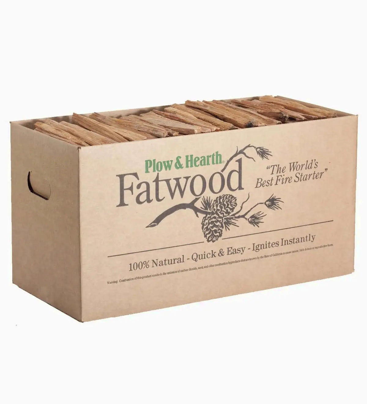 Plow & Hearth Fatwood Fire Starter Kindling Sticks, 35 lb Box