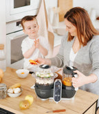 Babymoov Duo Meal Station 6-in-1 Baby Food Processor - Grey