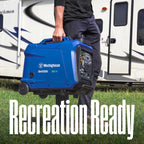 Westinghouse Dual Fuel Portable Inverter Generator, 4000 Peak Watt, Remote Electric Start