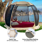 Alvantor Screen Room House 10x10 With 6 Mesh Walls