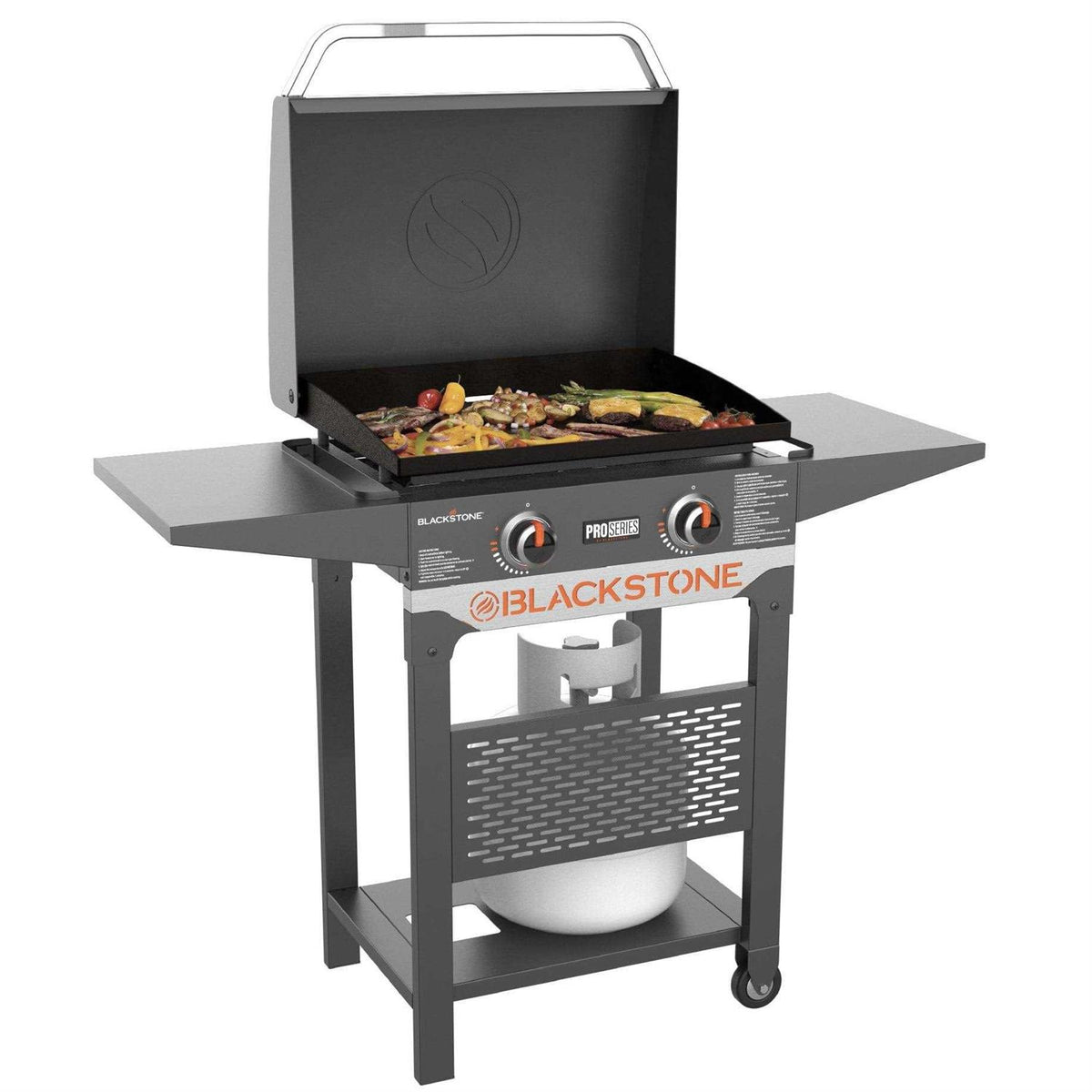 Blackstone Pro Series 2-Burner 22 inch Propane Pedestal Griddle With Hood