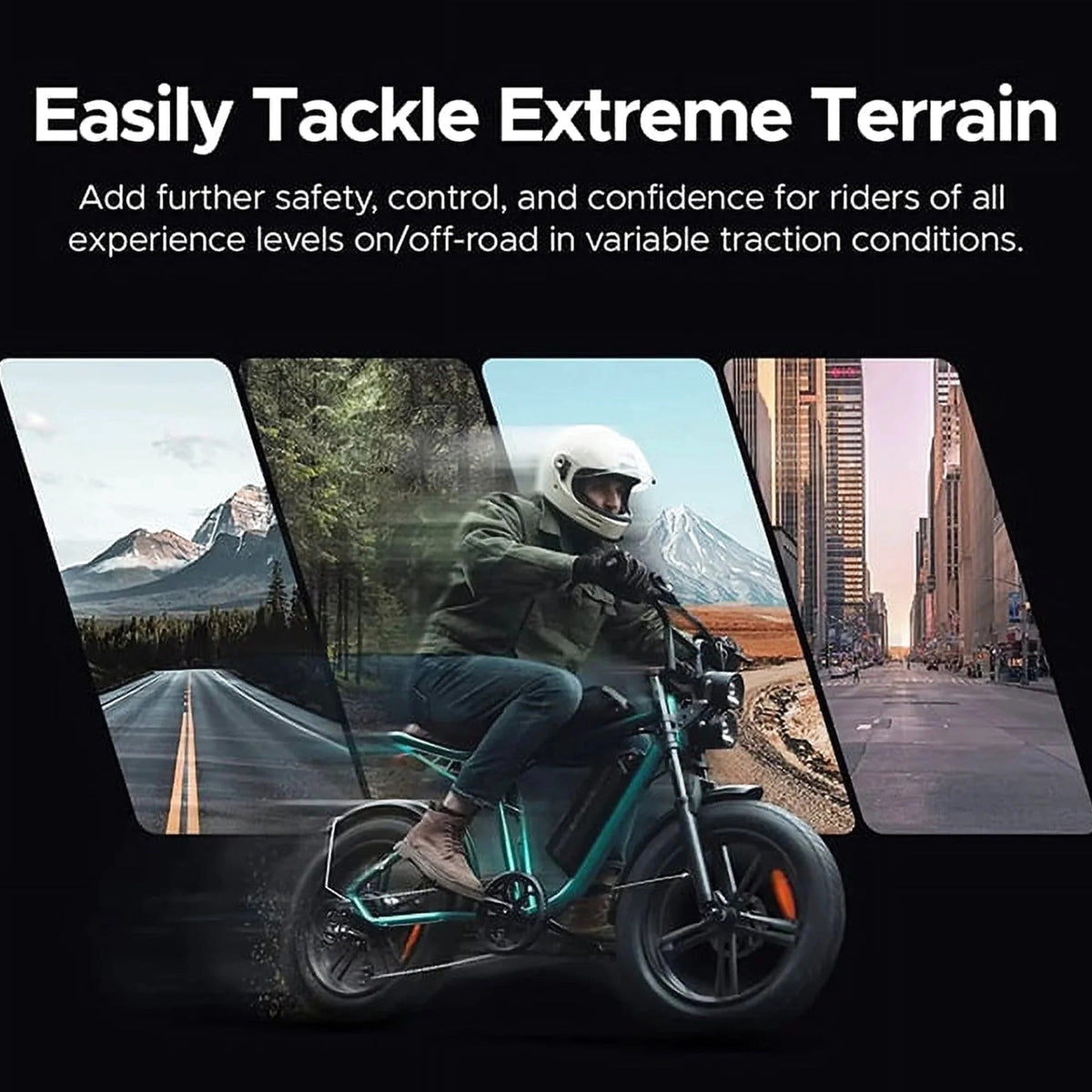 AKEZ Retro Electric Bike 1000W, 28 mph, 94 Miles, 20 inch x 4.0 inch Fat Tires