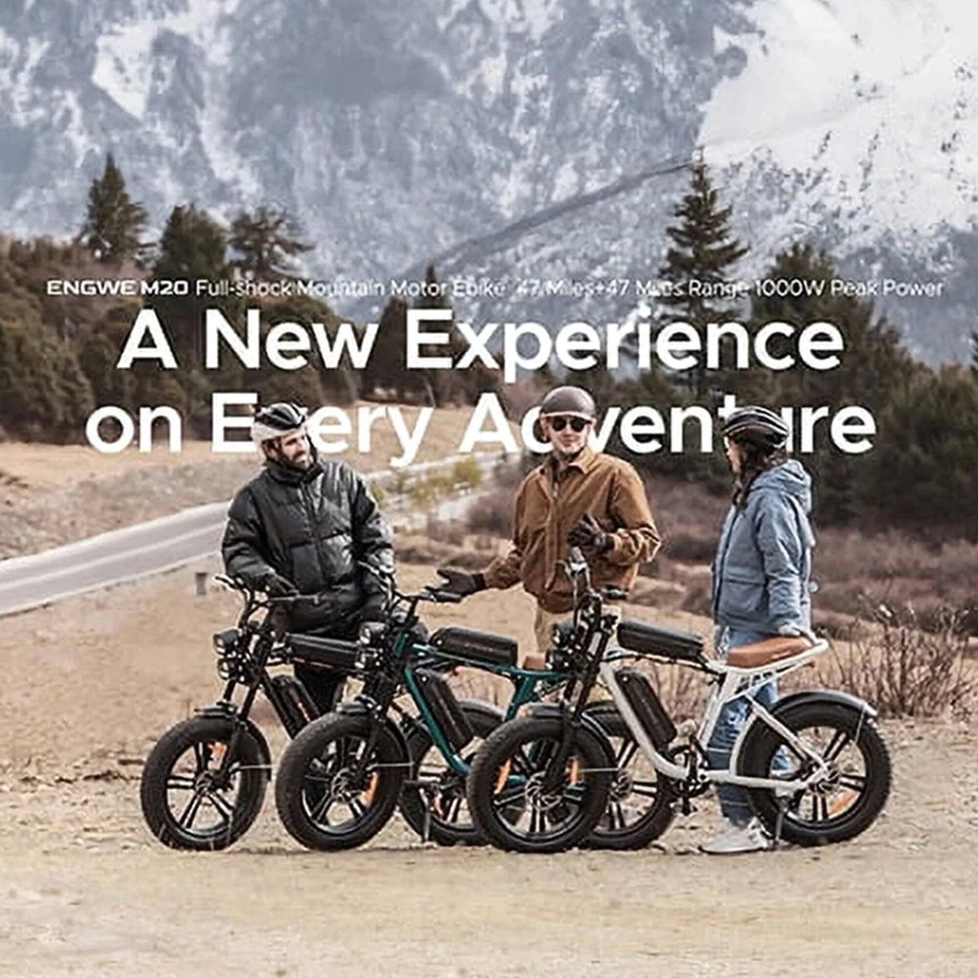 AKEZ Retro Style 1000W Electric Bike, 28 Mph, 94 Mile Range, 20 x 4.0 inch Fat Tires, 7-Speed