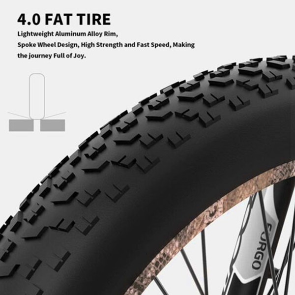 Aostirmotor Electric Mountain Bike, 1500W, 26 Inch Fat Tires, 48V 15Ah Battery, Aluminum Frame