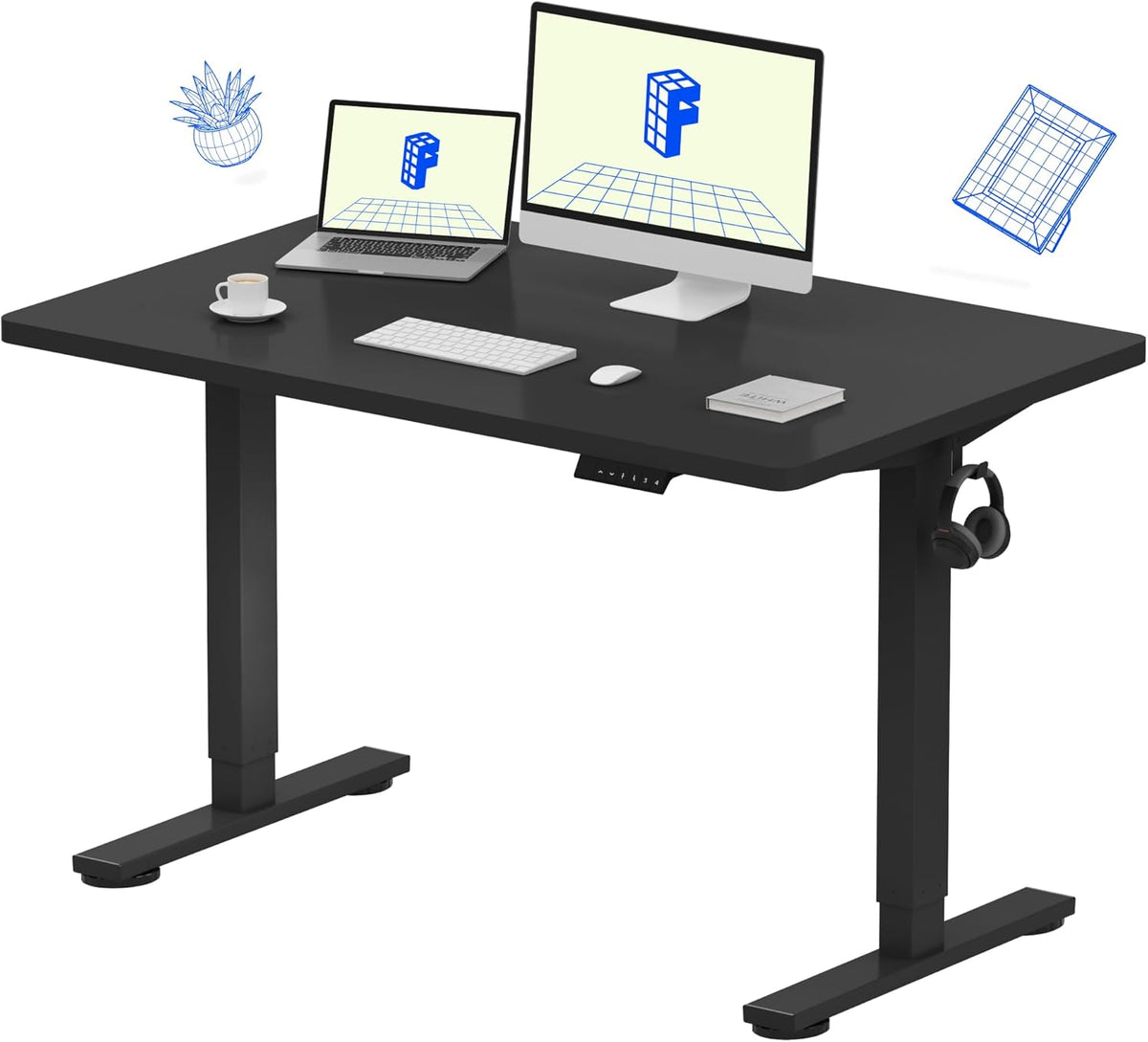 FLEXISPOT Electric Standing Desk With Whole-Piece Desktop - EN1