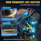 SKYSHALO 155Amp 3-in-1 TIG Welder, 110V High Frequency TIG/Stick/Clean Welding Machine