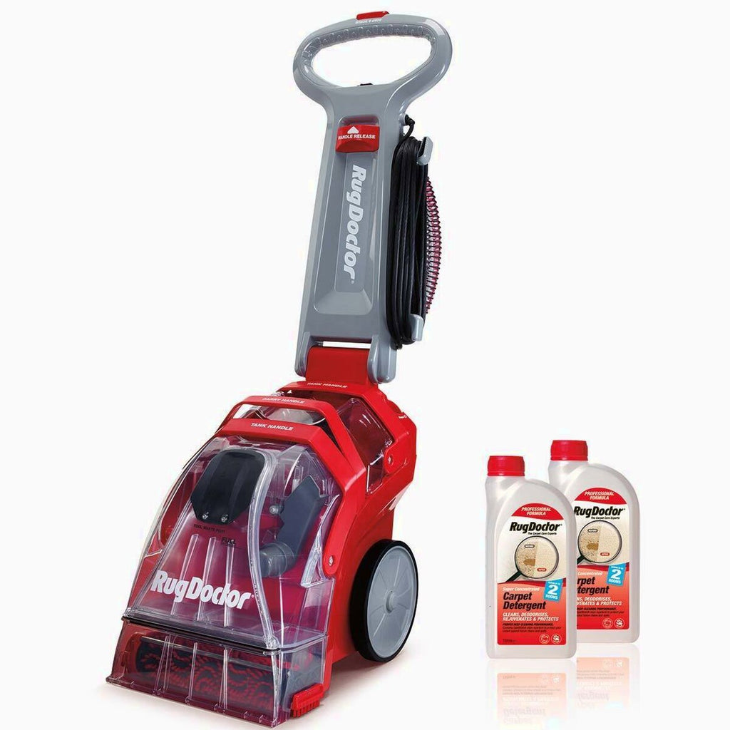 Rug Doctor Deep Carpet Cleaner With 2 x 1L Carpet Detergent