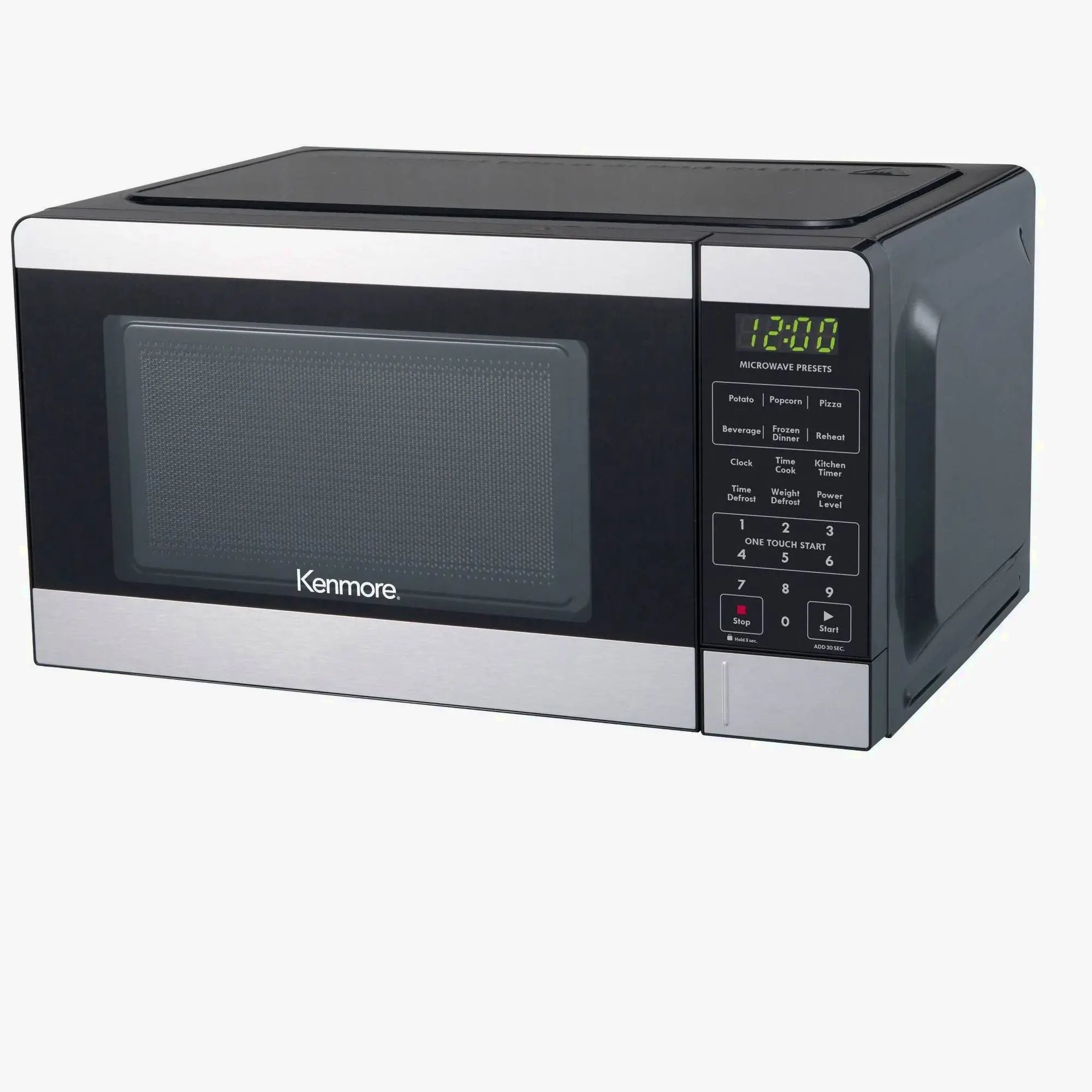 Kenmore Countertop Microwave Oven, 0.7 Cu Ft, Stainless Steel