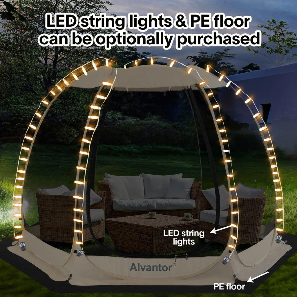 Screen House Camping Room Pop-Up Gazebo 10' x 10' Instant Canopy