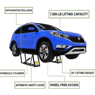 QuickJack Portable Car Lift For Trucks And SUVs, 7000 lbs Capacity - 7000TL