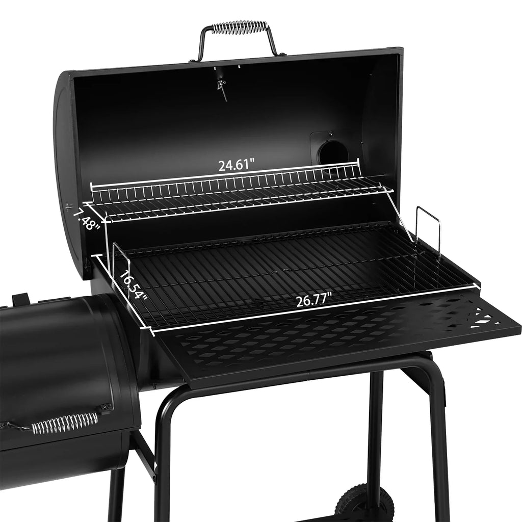 Royal Gourmet 30 Inch Charcoal Grill With Offset Smoker - CC1830F