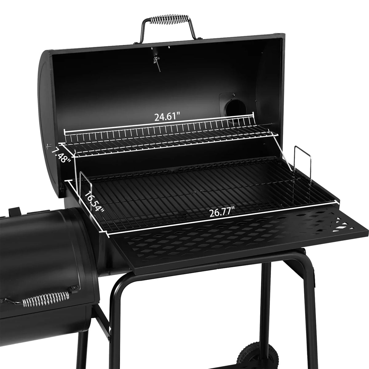 Royal Gourmet 30 Inch Charcoal Grill With Offset Smoker - CC1830F