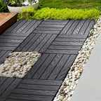 76-Pack Plastic Interlocking Deck Tiles, 68.80 Sq.Ft