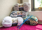 Mainstays Cozy Chenille Yarn, 220 yd, 100% Polyester, Bulky