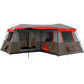 Ozark Trail Instant Cabin Tent, Sleeps 12, 16 ft x 16 ft, Brown/Red - WMT-161682B
