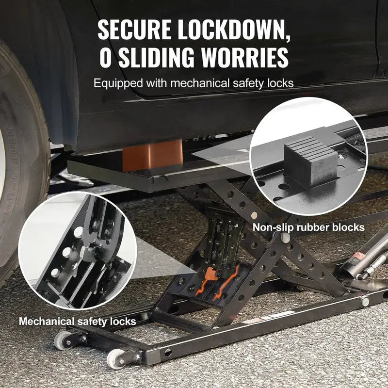 5000 lb Portable Car Lift System - Automatic Hydraulic Garage Jack