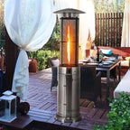 Propane Patio Heater, 41,000 BTU, Stainless Steel, 6 Ft