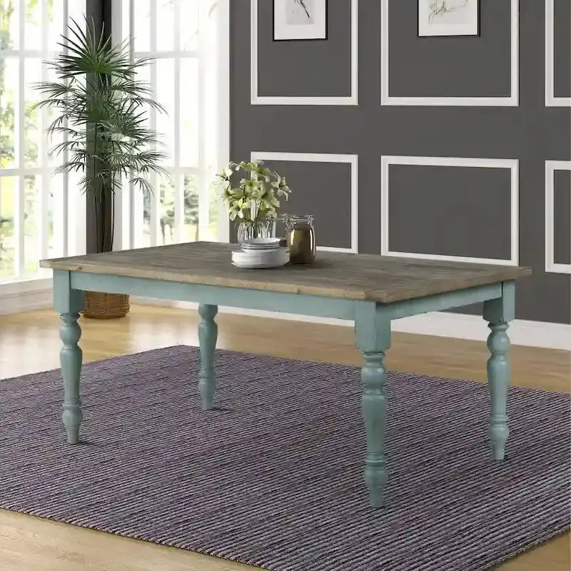 Roundhill Prato 5-Piece Dining Set, 68W x 38D x 30H in Table, 18.25W x 23.5D x 38.75H in Chairs