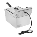 Electric Deep Fryer 8.5QT/8L Total Capacity, 12.5qt/11.8l - 1700W Blue Large Handle