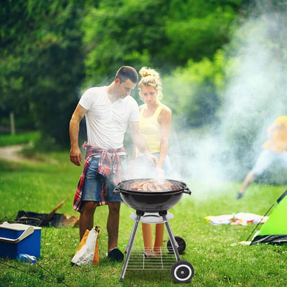 SalonMore Portable Charcoal Grill, 18 inch - Travel Camp Charcoal Stove