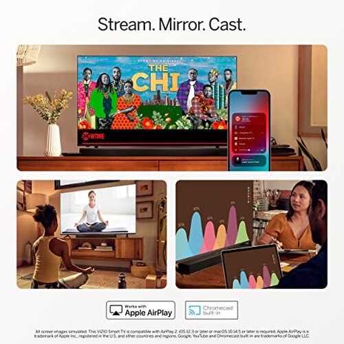 VIZIO 40-Inch D-Series Full HD 1080p Smart TV With AMD FreeSync Apple AirPlay - D40F-J09