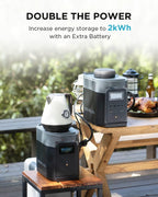 EF ECOFLOW DELTA 2 Smart Extra Battery 1024Wh LiFePO4 Expansion Battery - DELTA 2