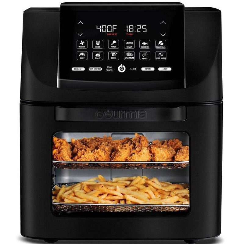 Gourmia 14qt All-in-One Digital Air Fryer Oven, Rotisserie & Dehydrator