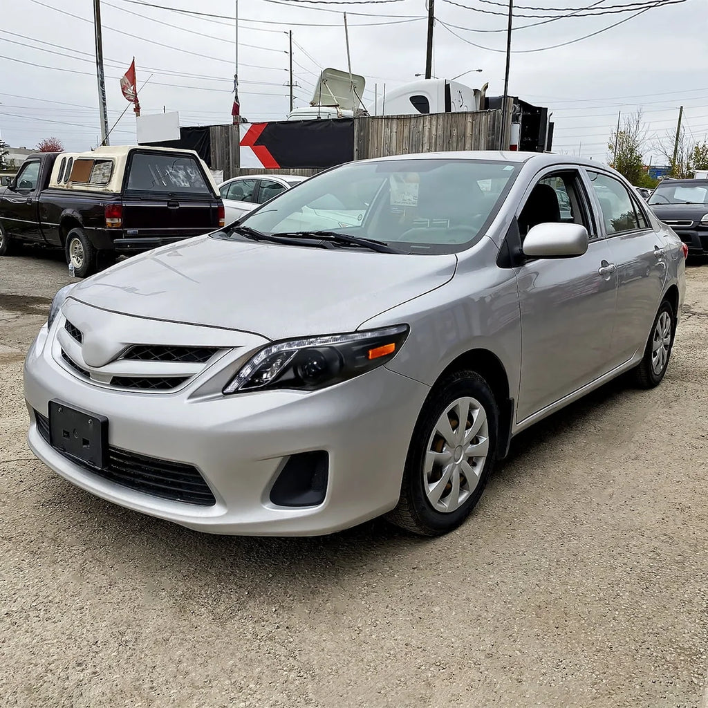 Spec-D Tuning Black Projector Headlights With LED Strip, Left And Right Pair - Toyota Corolla 2011-2013