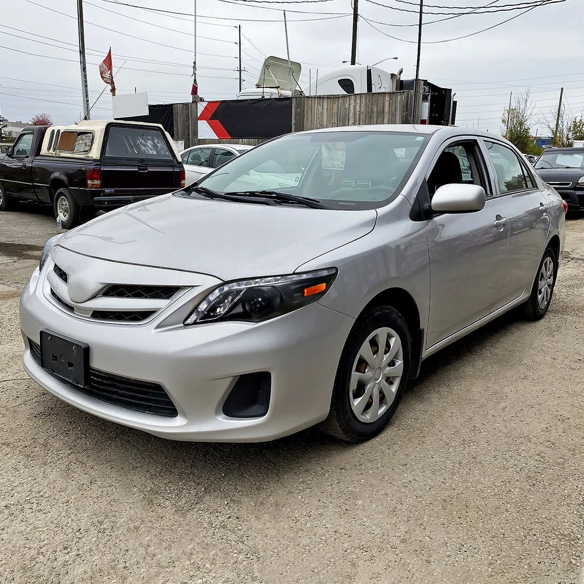 Spec-D Tuning Black Projector Headlights With LED Strip, Left And Right Pair - Toyota Corolla 2011-2013