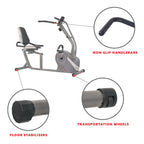 Sunny Health & Fitness Magnetic Recumbent Cross Trainer Bike With Arm Exercisers - SF-RB4936