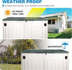 Resin Outdoor Storage Box, 47 Cu Ft, Lockable, Waterproof