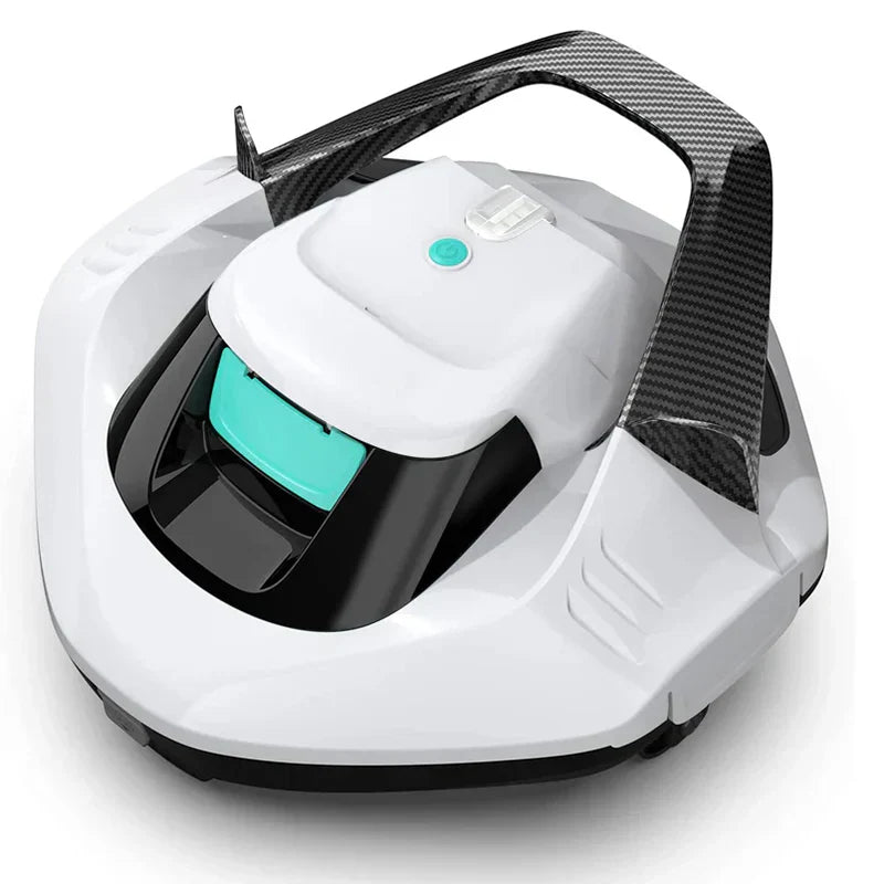 Cordless Robotic Pool Cleaner, 90 Mins, Gray, Up To 40 Feet - Seagull SE