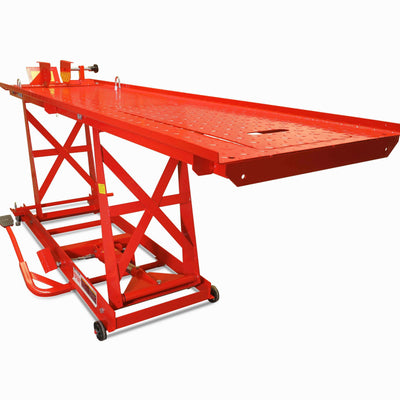 1,000 Lb Hydraulic Motorcycle Lift Table, Extra Long Heavy Duty