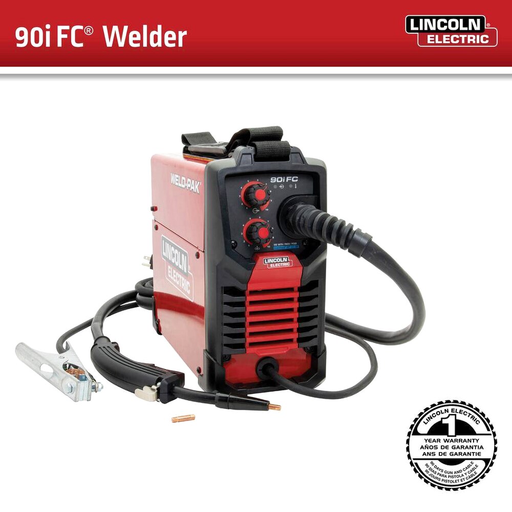 Lincoln Electric Weld-Pak 90i FC Flux-Cored Wire Feed Welder, 120V, 120 Amp, 1/4 in - K5255-1